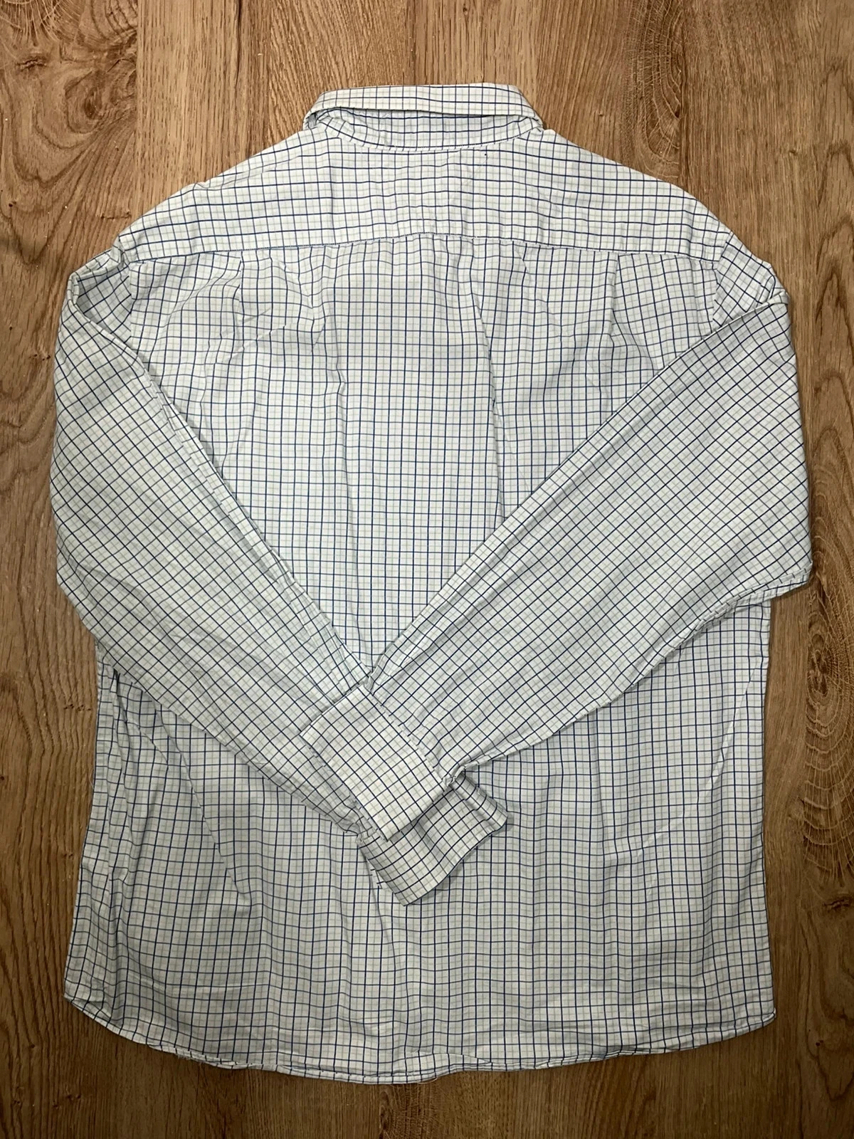 Chemise Tommy Hilfiger Slim Fit Taille 17 34-35 Prepy Coton Blanc Carreaux – photo 5